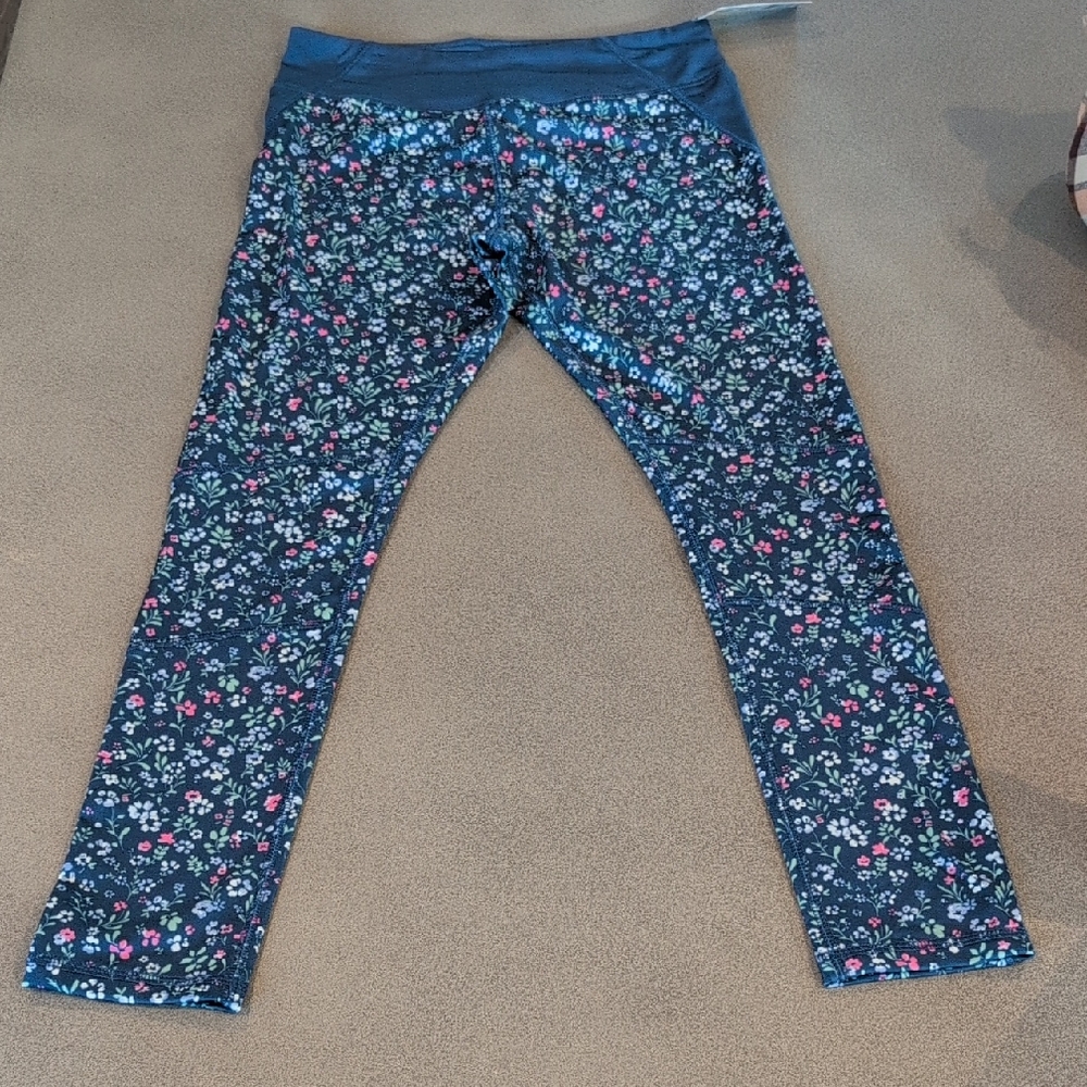 OshKosh B'gosh Navy Floral Leggings